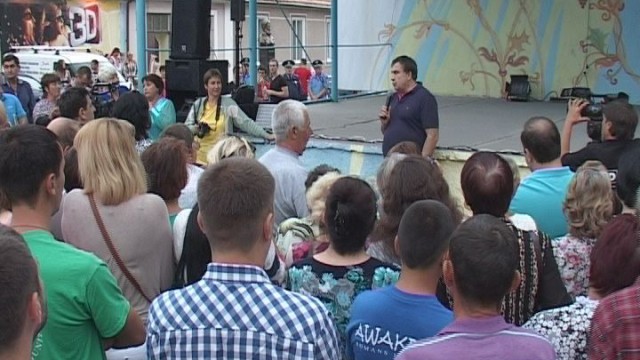 Михаил Саакашвили посетил Тарутинский район