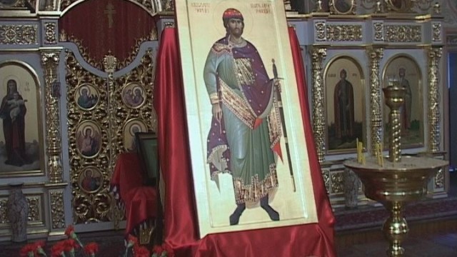 Икона Святого князя Игоря в Одесском храме