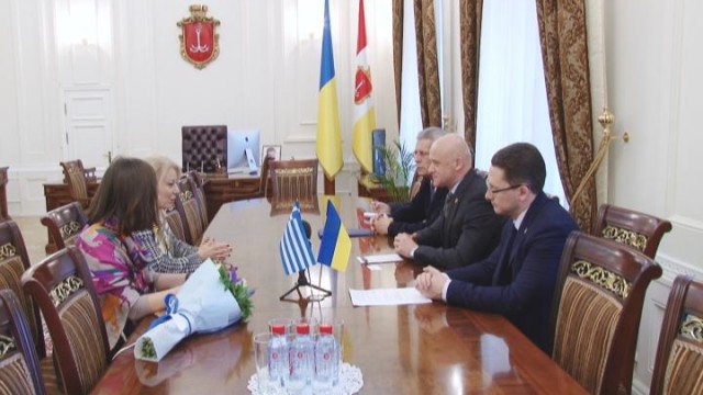 Встреча мэра Одессы с Генеральным Консулом Греции